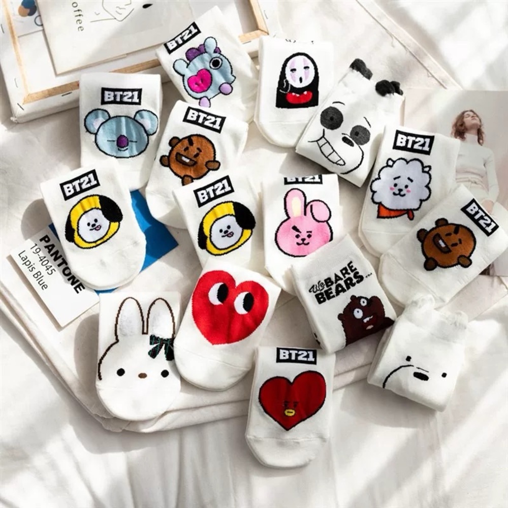 BT21 Character Socks Set